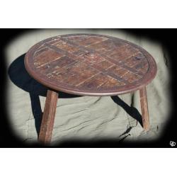 Unikt bord medeltiden Vagnshjul Ek coffetable